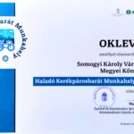 Könyvtárunk elnyerte a Haladó Kerékpárosbarát Munkahely 2023 címet