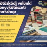 „Kötözködj velünk!” – könyvkötészeti workshop