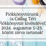 Nyári zárás a fiókkönyvtárakban