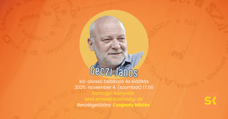 Író-olvasó találkozó Géczi Jánossal és kiállítás az alkotó első képverseiből
