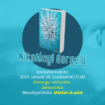 Könyvbemutató és beszélgető est a Tükörútvesztő című könyv szerzőjével, Nikolényi Gergellyel