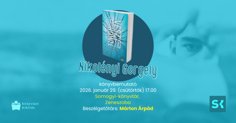 Könyvbemutató és beszélgető est a Tükörútvesztő című könyv szerzőjével, Nikolényi Gergellyel