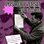 Posztolj verset az utcára a magyar költészet napján!