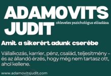 Amit a sikerért adunk cserébe – Adamovits Judit előadása