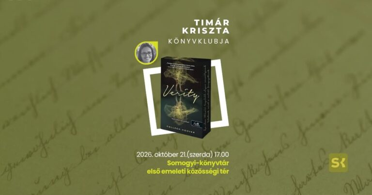 Timár Kriszta Könyvklubja a Somogyiban – Colleen Hoover: Verity